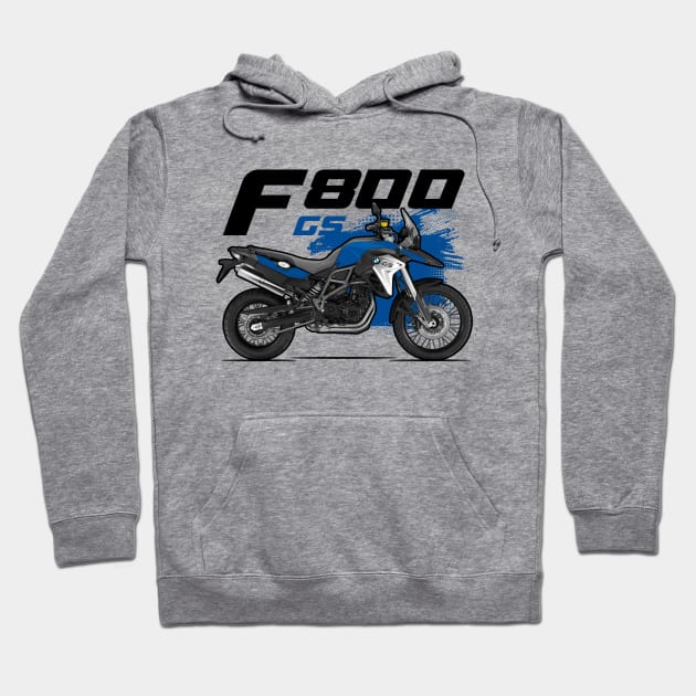 F800 GS - Blue Hoodie by Tomislav Lozić